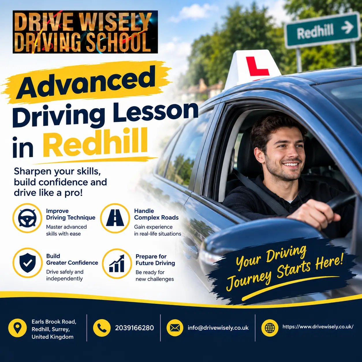 Advanced Driving Lesson in Redhill